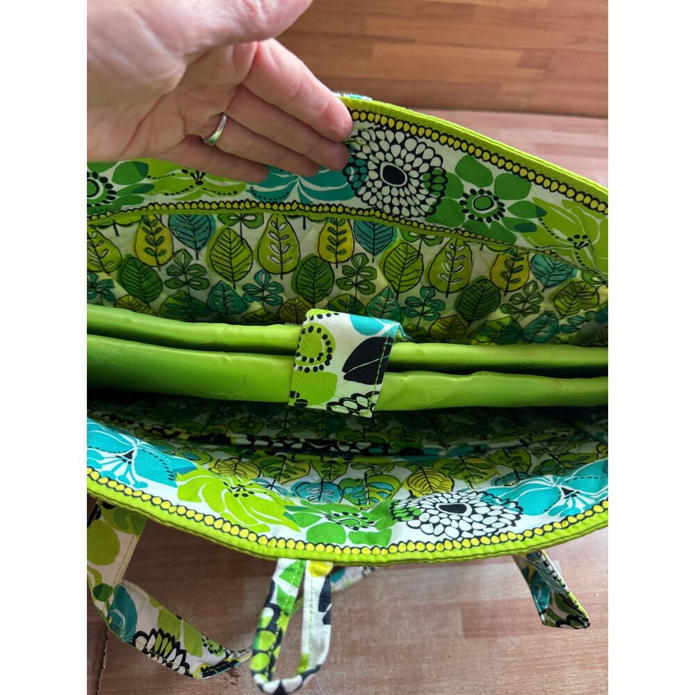 Vera Bradley Laptop Travel Tote in the "Limes Up" pattern. - Picture 13 of 13